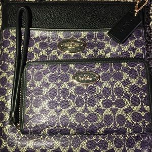 Coach purse and matching wallet